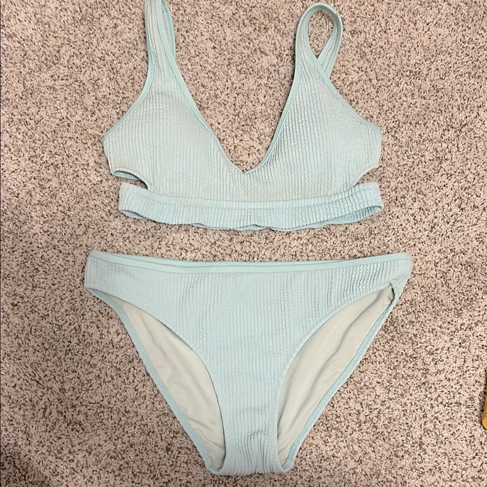 Aerie Light Blue Bikini, Size M